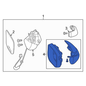 Acura OE - Front Left Door Mirror Housing