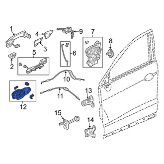 Acura OE - Front Left Inner Interior Door Handle