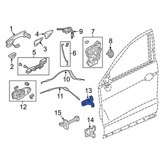 Acura OE - Front Left Upper Door Hinge