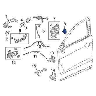 Acura OE - Front Door Lock Striker Plate
