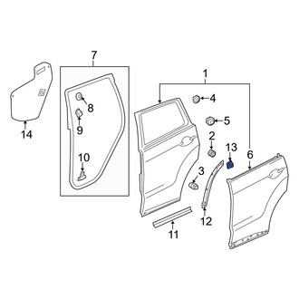 Acura OE - Door Shell Grommet