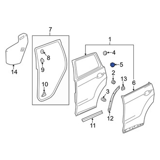 Acura OE - Door Shell Grommet