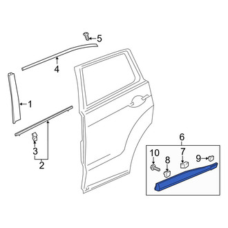 Acura OE - Rear Left Door Molding