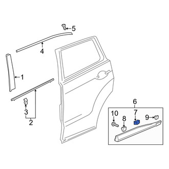 Acura OE - Lower Door Molding Clip