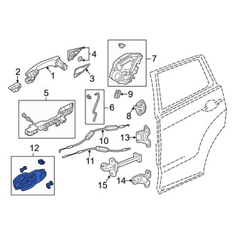 Acura OE - Front Left Inner Interior Door Handle