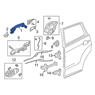 Acura OE - Front Left Outer Exterior Door Handle