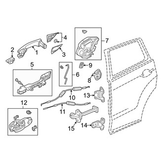 Acura OE - Rear Door - Lock & Hardware