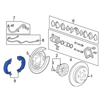 Acura OE - Rear Parking Brake Shoe