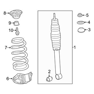 Acura OE - Rear Suspension - Shocks & Components (FWD)