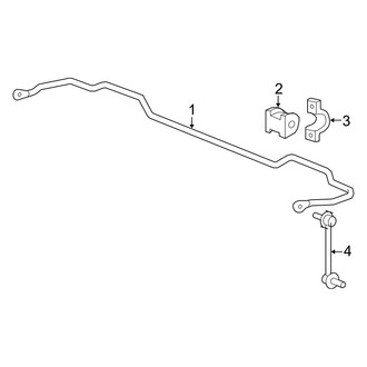 Acura OE - Rear Suspension - Stabilizer Bar & Components (FWD)