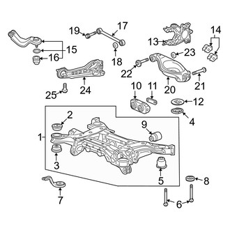 Acura OE - Rear Suspension - Suspension Components (AWD)