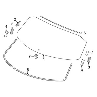 Acura OE - Lift Gate - Glass