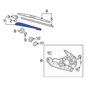 Acura OE - Rear Wiper Arm
