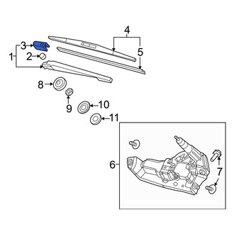 Acura OE - Wiper Arm Cap