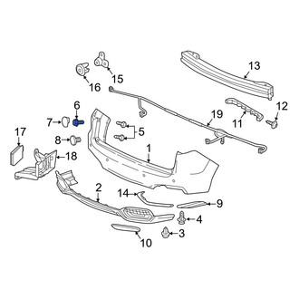 Acura OE - Rear Lower Bumper Cover Bolt