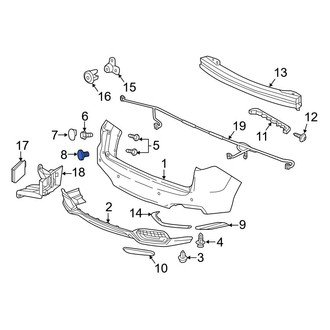 Acura OE - Rear Lower Bumper Cover Bolt