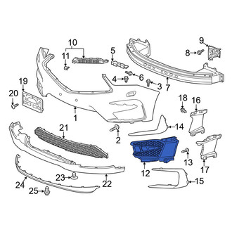 Acura OE - Front Left Fog Light Trim