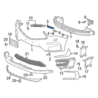 Acura OE - Front Left Bumper Cover Spacer