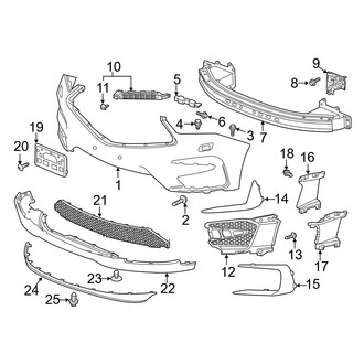 Acura OE - Front Bumper - Bumper & Components