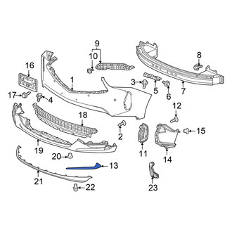 Acura OE - Front Right Bumper Trim
