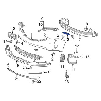 Acura OE - Front Left Bumper Cover Spacer