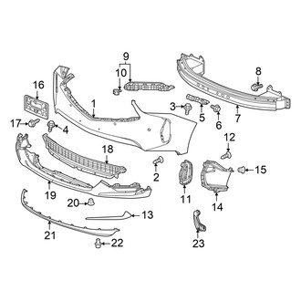 Acura OE - Front Bumper - Bumper & Components