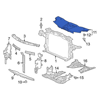 Acura OE - Front Radiator Support Access Cover
