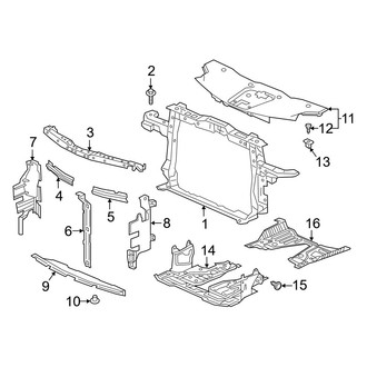 Acura OE - Radiator Support