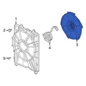 Acura OE - Left Engine Cooling Fan Blade