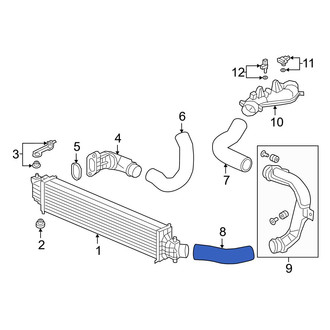 Acura OE - Left Lower Intercooler Pipe