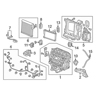 Acura OE - Air Conditioner & Heater - Evaporator & Heater Components