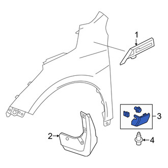 Acura OE - Front Left Fender Molding