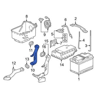 Acura OE - Upper Battery Vent Tube