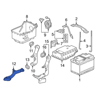Acura OE - Lower Battery Vent Tube
