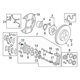 Acura OE - Front Brake Bleeder Screw