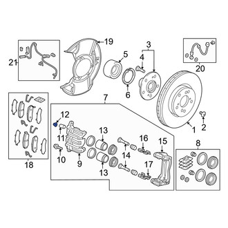 Acura OE - Front Brake Bleeder Screw Cap