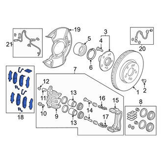 Acura OE - Front Disc Brake Pad Set