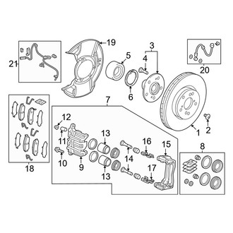 Acura OE - Front Suspension - Brake Components