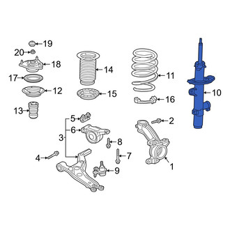 Acura OE - Front Left Suspension Strut