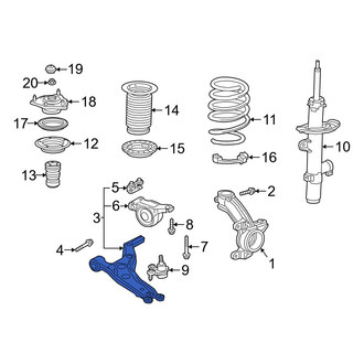 Acura OE - Front Left Suspension Control Arm
