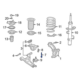 Acura OE - Suspension Control Arm Bolt