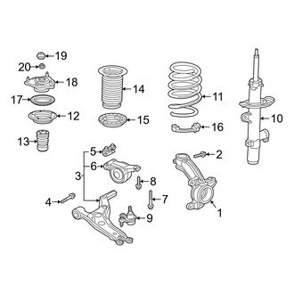 Acura OE - Front Suspension - Suspension Components (Base / SH-AWD)
