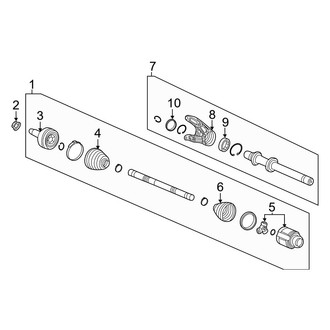Acura OE - Front Suspension - Drive Axles