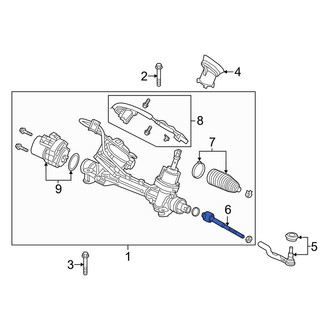 Acura OE - Inner Steering Tie Rod End