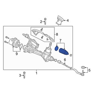 Acura OE - Rack and Pinion Bellows