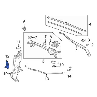 Acura OE - Windshield Washer Pump