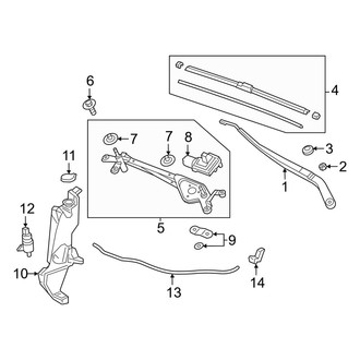 Acura OE - Windshield - Wiper & Washer Components
