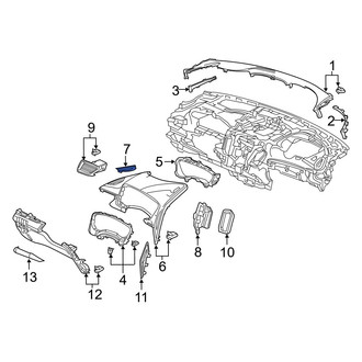 Acura OE - Left Dashboard Air Vent Trim