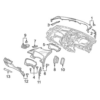 Acura OE - Instrument Panel Components (Driver Side)