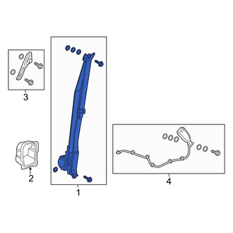 Acura OE - Rear Right Seat Belt Lap and Shoulder Belt